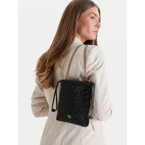 Torebka PINKO Slouchy Coulisse Baby AI 25-26 PCPL 105409 A2WF Czarny