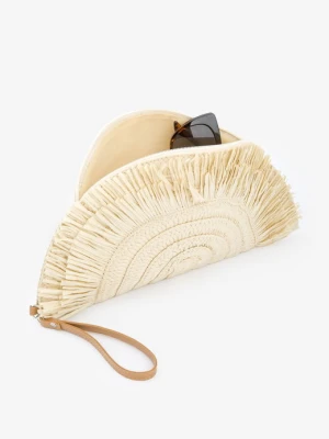 Zdjęcie produktu Torebka plażowa z plecionego materiału w kolorze naturalnego beżu Sun Poupee Marilyn