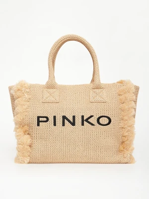 Torebka plażowy shopper z rafii PINKO