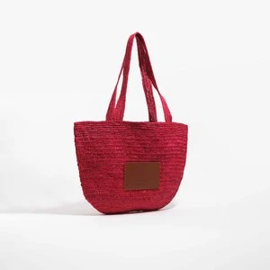 Torebka pleciona duża czerwona BIMBA Y LOLA