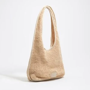 Torebka pleciona duża kość słoniowa BIMBA Y LOLA