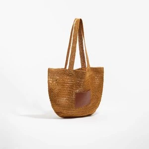 Torebka pleciona duża złota BIMBA Y LOLA