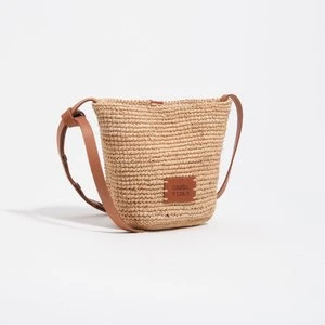 Torebka pleciona mała rafia naturalna BIMBA Y LOLA