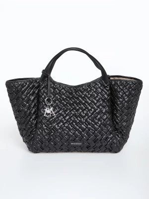 Torebka pleciona shopper maxi EMPORIO ARMANI