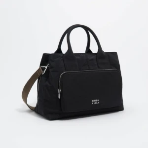 Torebka Pocket do ręki duża nylon czarna BIMBA Y LOLA