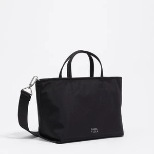 Torba shopper Chihuahua średnia nylon czarna BIMBA Y LOLA