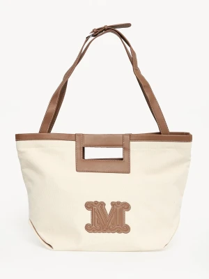 Torebka shopper Ecru MAX MARA BEACHWEAR