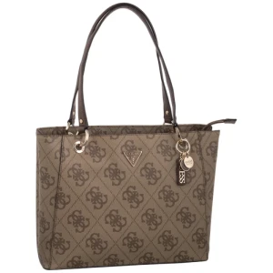 Torebka Shopperka Noelle II Tote HWSO96 72250 Latte Logo/Brown (GU844-c) Guess