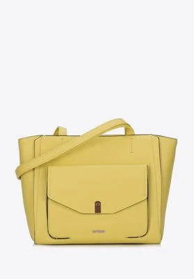 Torebka shopperka z metalową ozdobą Wittchen