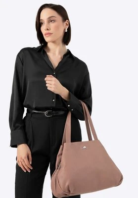 Torebka shopperka ze skóry naturalnej beżowa Wittchen