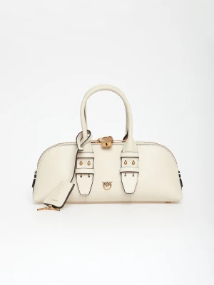 Torebka skórzana Bowling Baguette PINKO