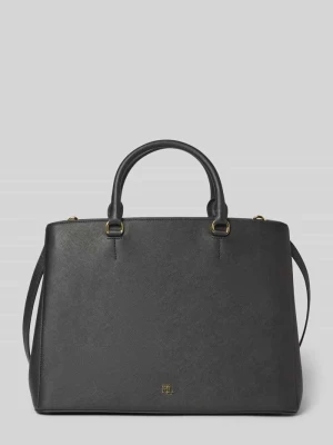 Torebka skórzana z nadrukiem z logo model ‘HANNA’ Lauren Ralph Lauren
