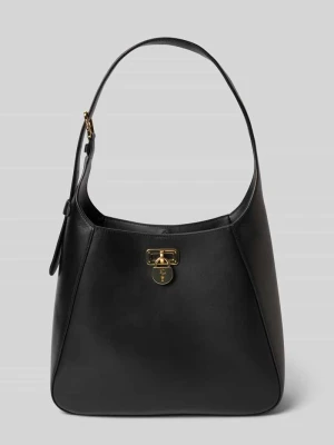 Torebka skórzana z zawieszką z logo model ‘TANNER’ Lauren Ralph Lauren