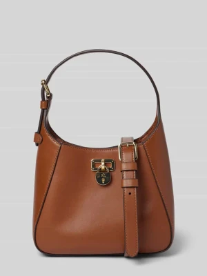 Torebka skórzana z zawieszką z logo model ‘TANNER’ Lauren Ralph Lauren