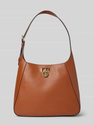 Torebka skórzana z zawieszką z logo model ‘TANNER’ Lauren Ralph Lauren