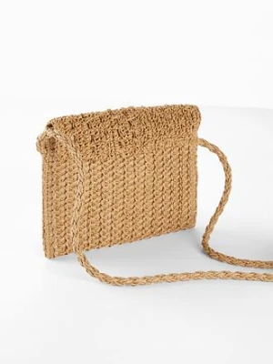 Torebka słomkowa na ramię bonprix