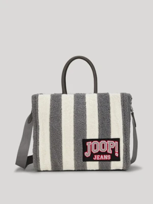 Torebka Squadra Aurelia w kolorze beżowym/szarym w paski Joop