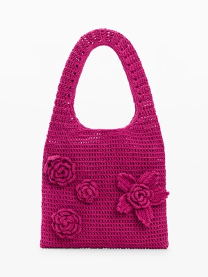 torebka szydełkowa w kwiaty Desigual