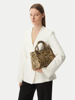 Torebka Tommy Hilfiger American Icon Mini Tote Snake AW0AW18818 Brązowy