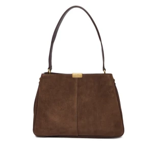 Torebka Tommy Hilfiger Casual Leather Shoulder Bag Sued AW0AW18201 Brązowy