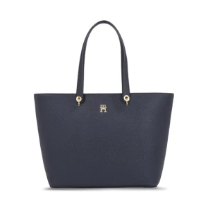 Torebka Tommy Hilfiger Emblem Shopper AW0AW15178 Granatowy