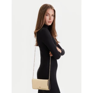 Torebka Tommy Hilfiger Icon Flap W/Chain Met AW0AW17959 Złoty