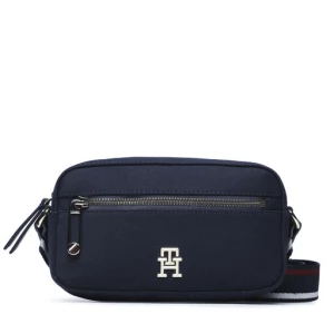 Torebka Tommy Hilfiger Iconic Tommy Camera Bag Twill AW0AW15135 Granatowy