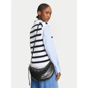 Torebka Tommy Hilfiger Moon Leather Crossover AW0AW17467 Czarny