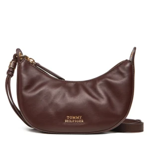 Torebka Tommy Hilfiger Moon Leather Mini Crossover AW0AW17466 Brązowy