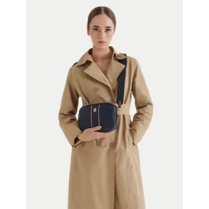 Torebka Tommy Hilfiger Popette Camera Bag Corp AW0AW17710 Granatowy