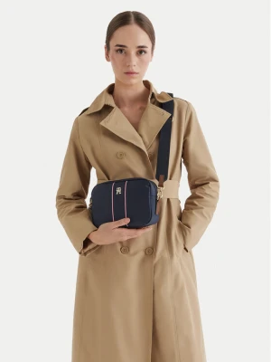 Torebka Tommy Hilfiger Popette Camera Bag Corp AW0AW17710 Granatowy