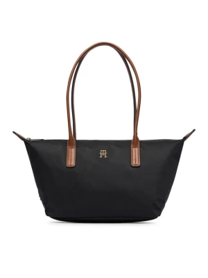 Torebka Tommy Hilfiger Popette East West Tote AW0AW19211 Czarny