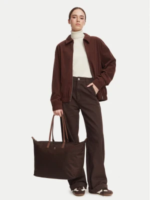 Torebka Tommy Hilfiger Popette Maxi Tote AW0AW17996 Brązowy