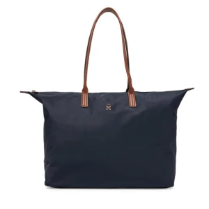 Torebka Tommy Hilfiger Popette Maxi Tote AW0AW17996 Granatowy