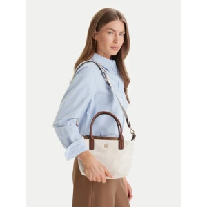 Torebka Tommy Hilfiger Popette Mini Tote AW0AW17709 Écru
