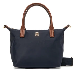 Torebka Tommy Hilfiger Popette Mini Tote AW0AW17709 Granatowy