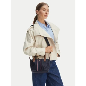 Torebka Tommy Hilfiger Popette Mini Tote Corp AW0AW17707 Granatowy