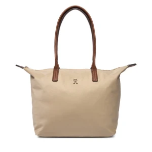 Torebka Tommy Hilfiger Popette Tote AW0AW17711 Brązowy