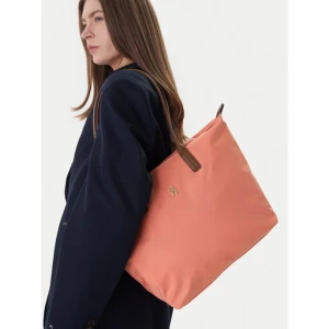 Torebka Tommy Hilfiger Popette Tote AW0AW17711 Koralowy