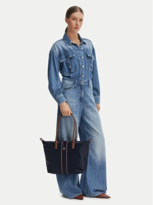 Torebka Tommy Hilfiger Popette Tote Corp AW0AW17706 Granatowy