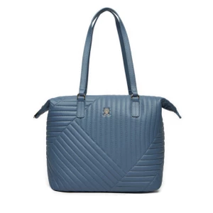 Torebka Tommy Hilfiger Poppy Reform Tote Qu AW0AW17013 Niebieski