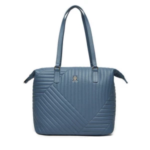 Torebka Tommy Hilfiger Poppy Reform Tote Qu AW0AW17013 Niebieski