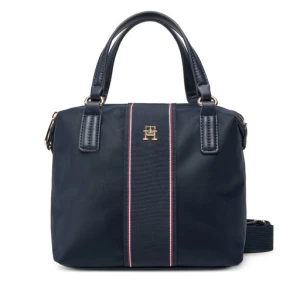 Torebka Tommy Hilfiger Poppy Small Tote Corp AW0AW17204 Granatowy