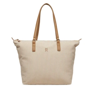 Torebka Tommy Hilfiger Poppy Summer Tote AW0AW17203 Beżowy