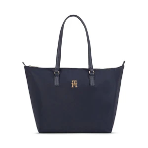 Torebka Tommy Hilfiger Poppy Th Tote AW0AW15639 Granatowy
