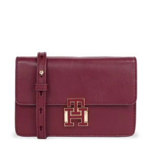 Torebka Tommy Hilfiger Pushlock Leather Small Crossover AW0AW15227 Rouge XJS