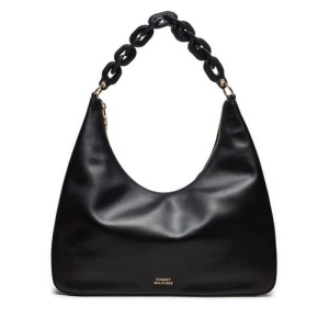 Torebka Tommy Hilfiger Soft Leather Hobo AW0AW16292 Czarny