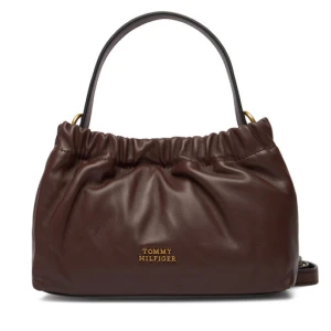 Torebka Tommy Hilfiger Soft Leather Mini Crossover AW0AW18306 Brązowy
