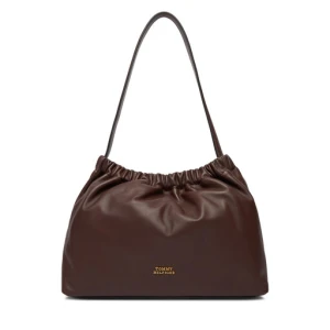 Torebka Tommy Hilfiger Soft Leather Shoulder Bag AW0AW18307 Bordowy