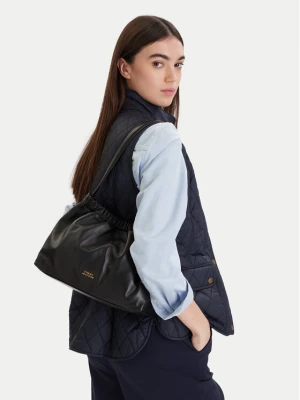 Torebka Tommy Hilfiger Soft Leather Shoulder Bag AW0AW18307 Czarny